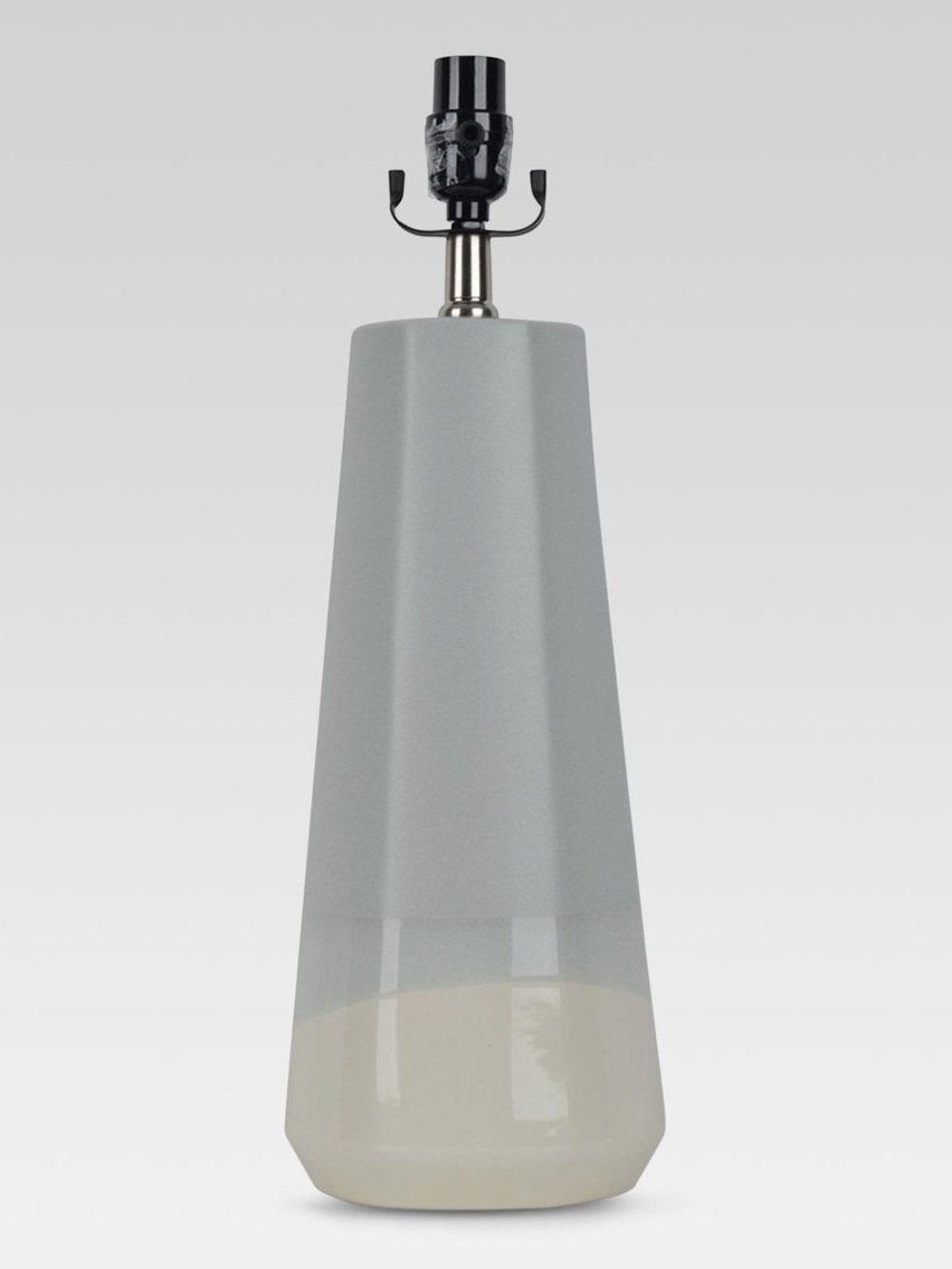 19.5"x4.5" Dipped Ceramic Large Lamp Base Blue/White - Threshold™: Cone Shape, N